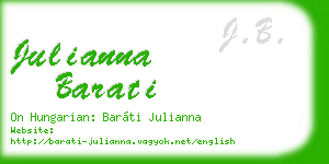 julianna barati business card