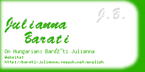 julianna barati business card